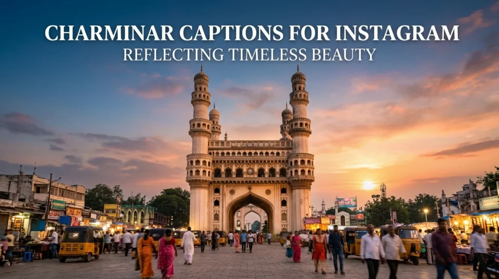 Charminar captions for Instagram reflecting timeless beauty