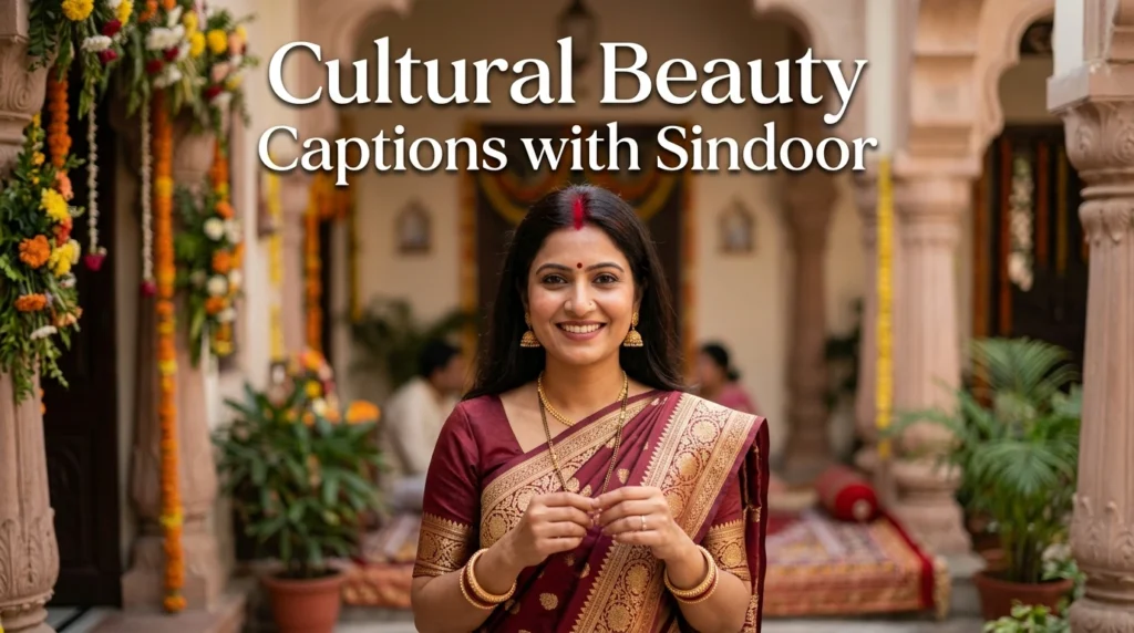 Cultural Beauty Captions with Sindoor