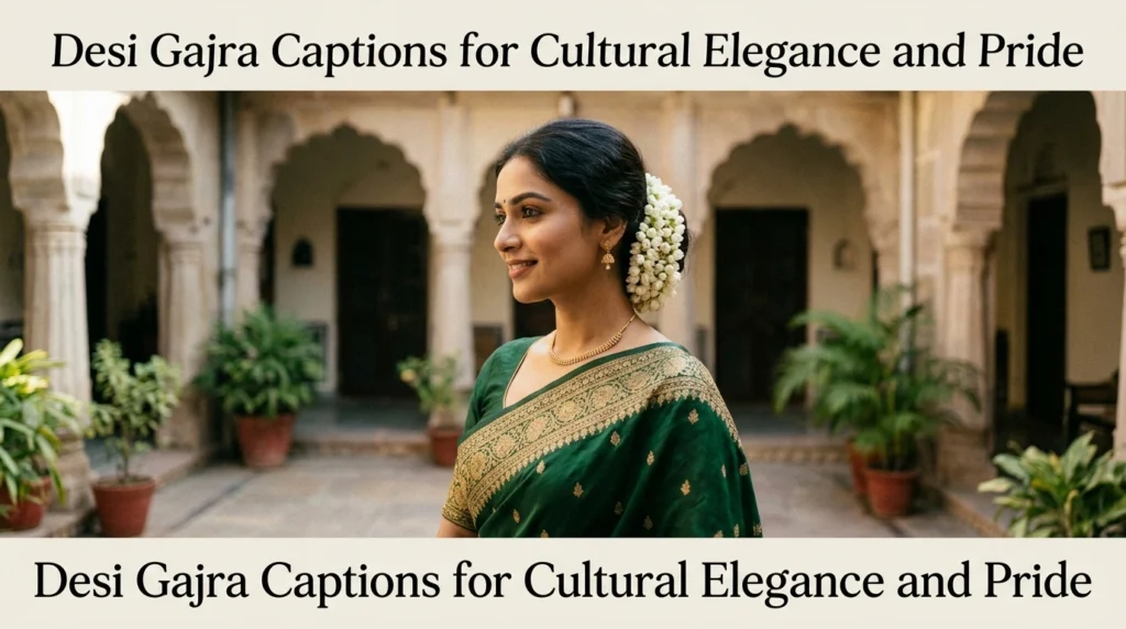 Desi Gajra Captions for Cultural Elegance and Pride