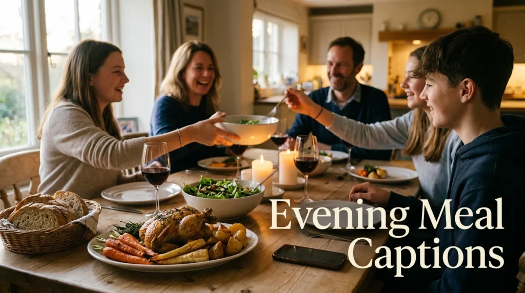 Evening Meal Captions
