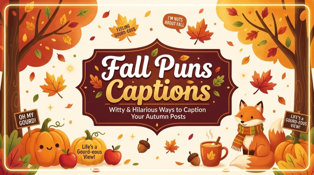 Fall Puns Captions
