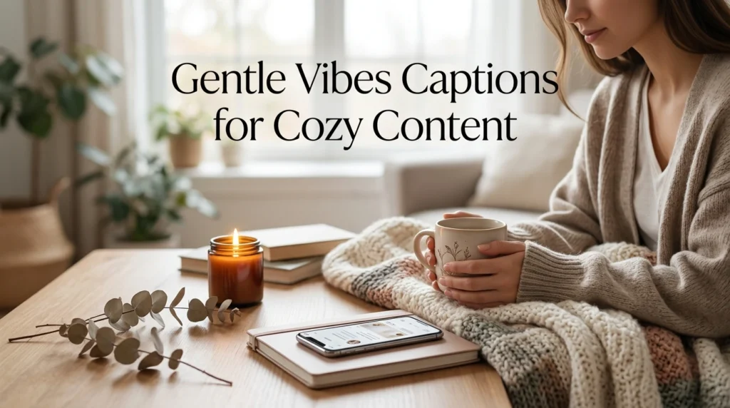 Gentle Vibes Captions for Cozy Content