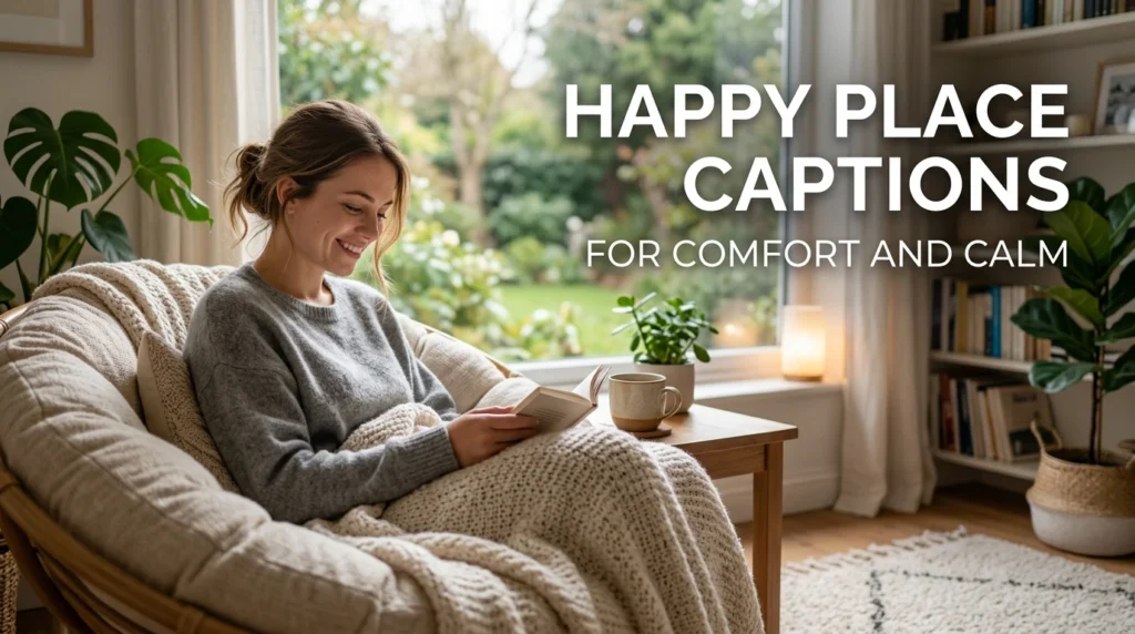 Happy Place Captions for Comfort and Calm