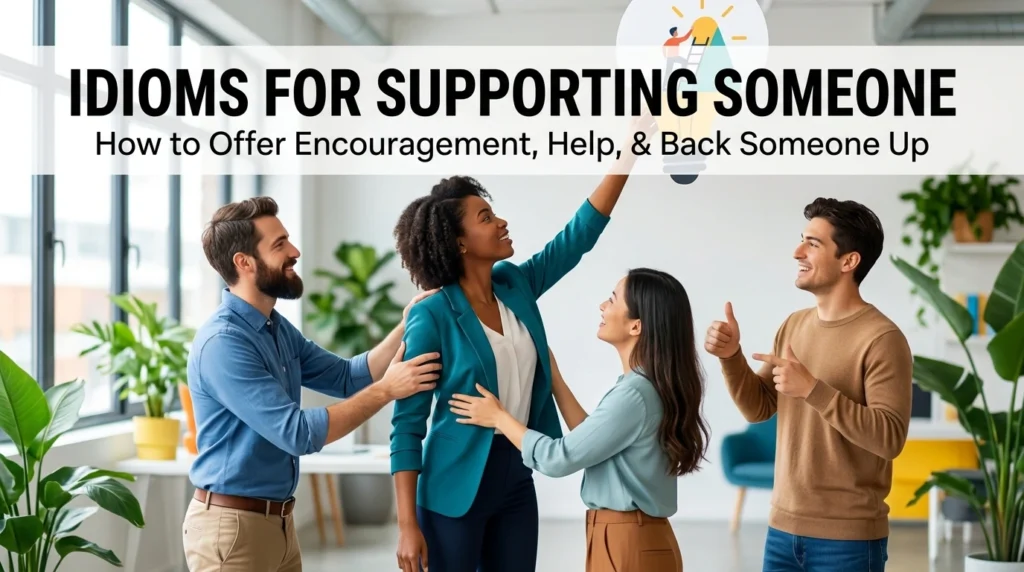 Idioms for Supporting Someone