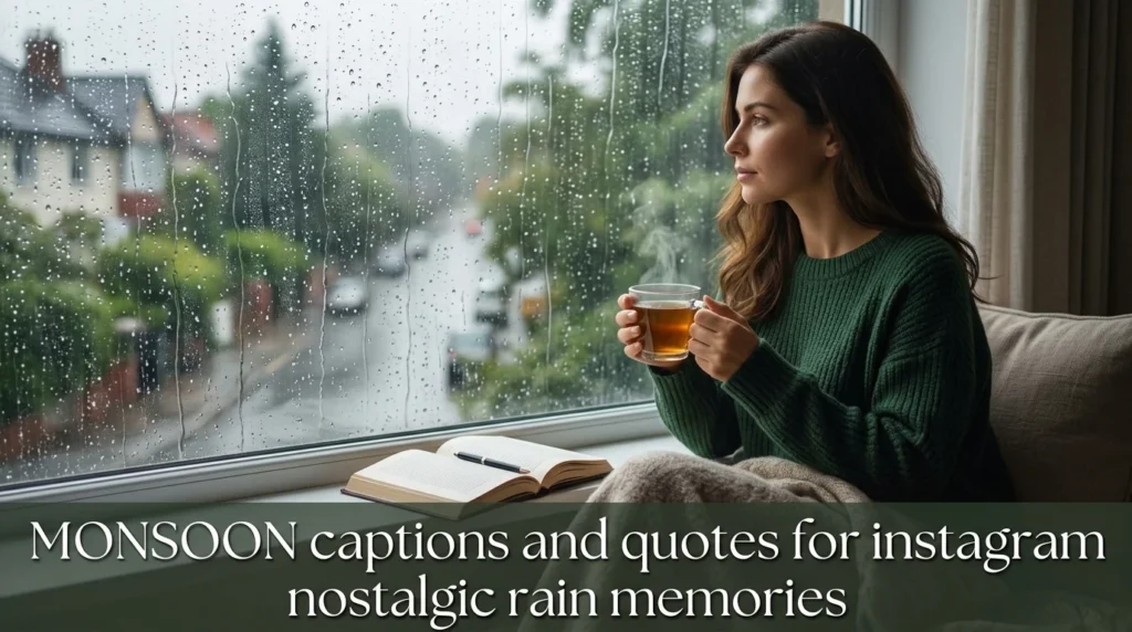 Moonsoon captions and quotes for instagram nostalgic rain memories
