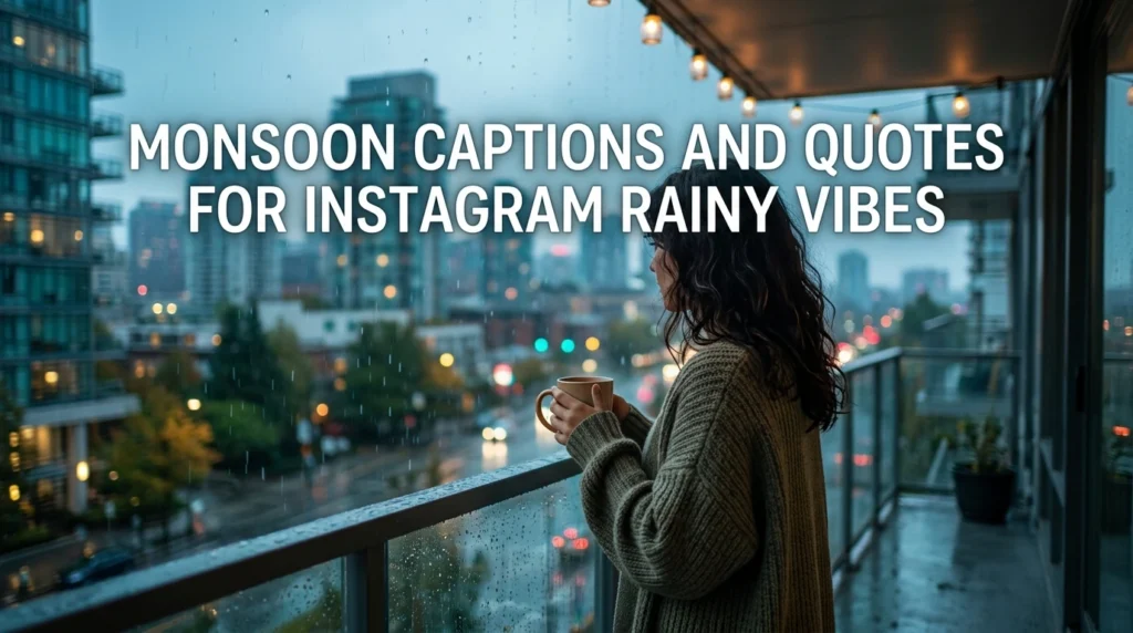 Moonsoon captions and quotes for instagram rainy vibes