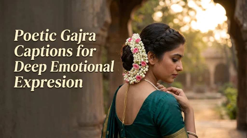 Poetic Gajra Captions for Deep Emotional Expression