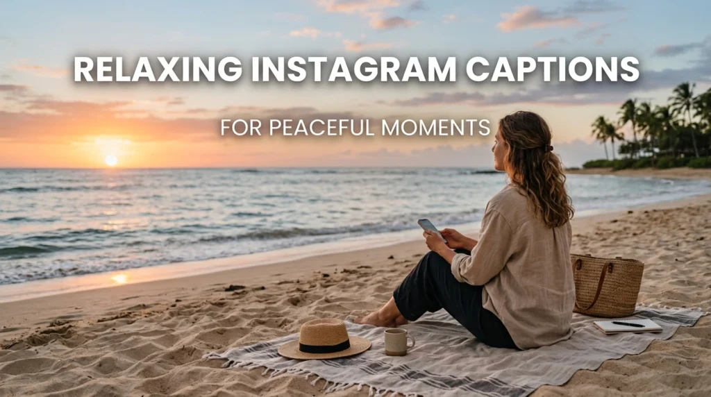 Relaxing Instagram Captions for Peaceful Moments