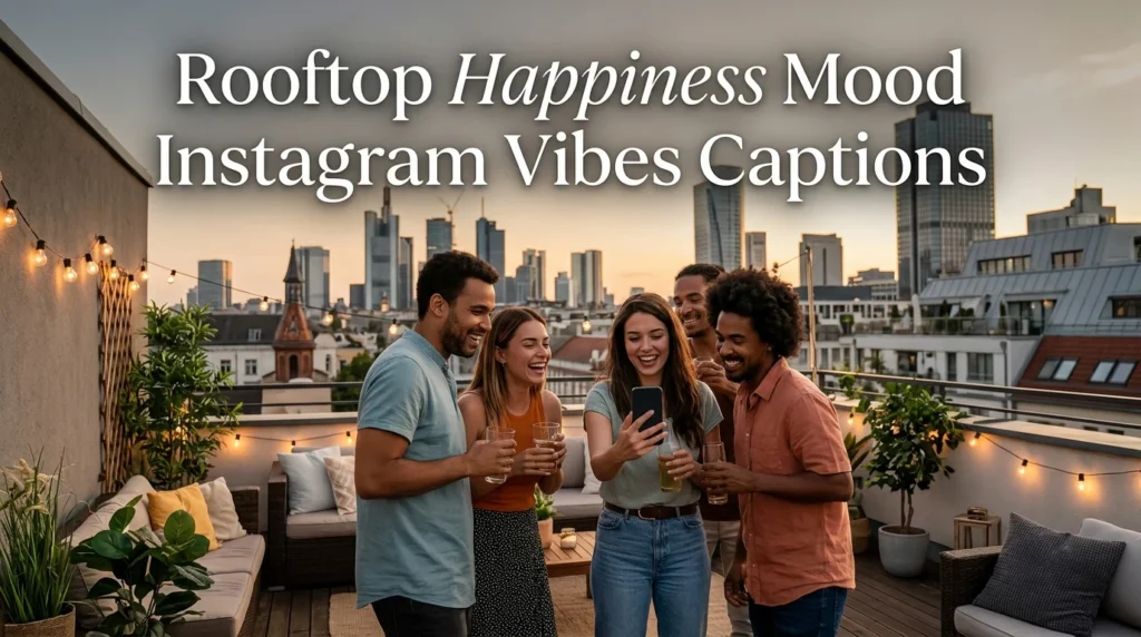 Rooftop Happiness Mood Instagram Vibes Captions
