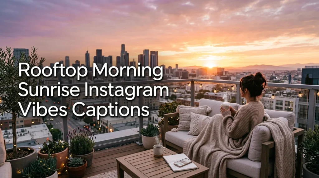 Rooftop Morning Sunrise Instagram Vibes Captions