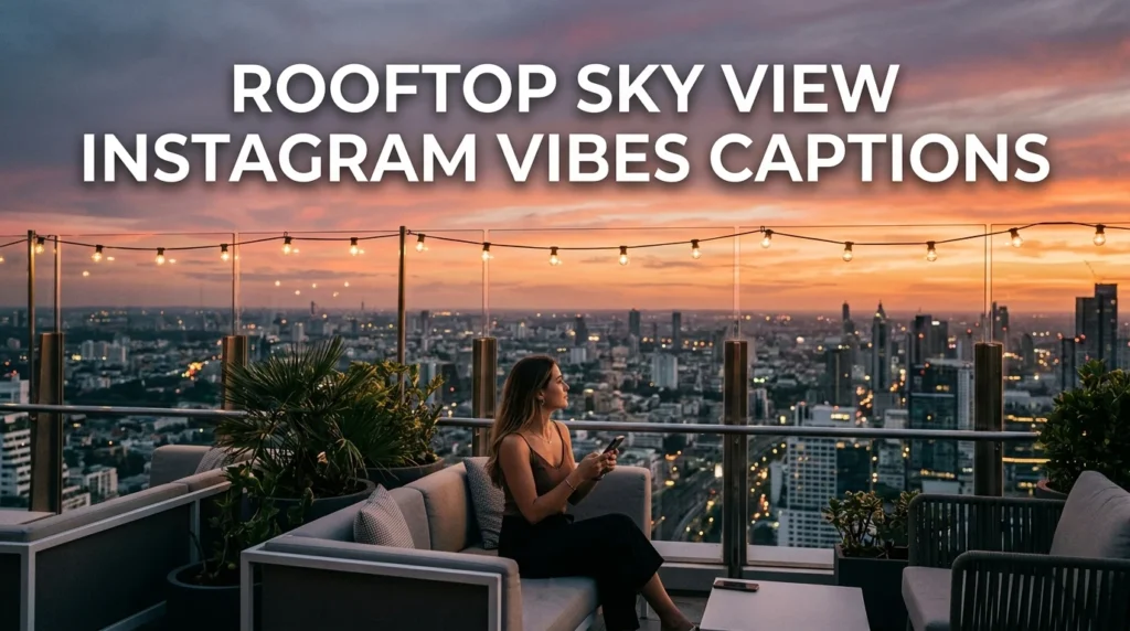 Rooftop Sky View Instagram Vibes Captions