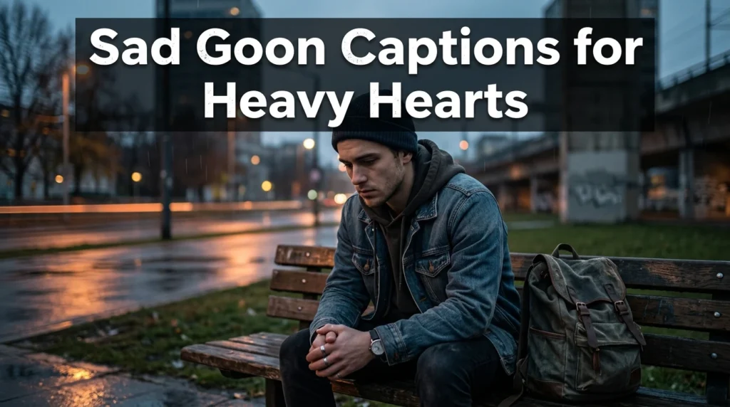 Sad Goon Captions for Heavy Hearts