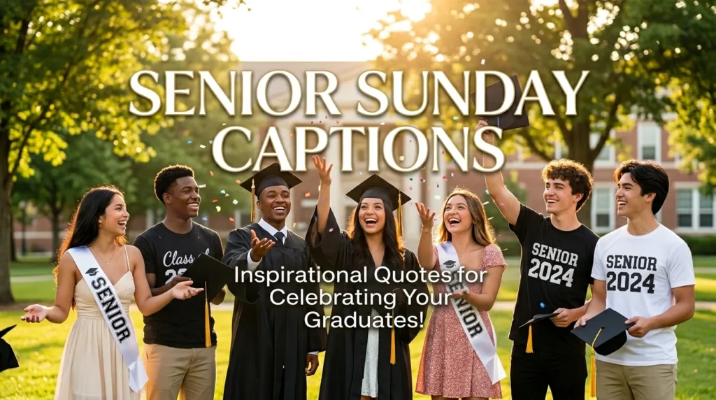 Senior sunday captions