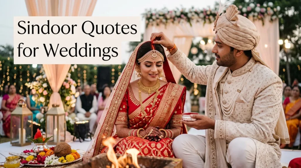Sindoor Quotes for Weddings