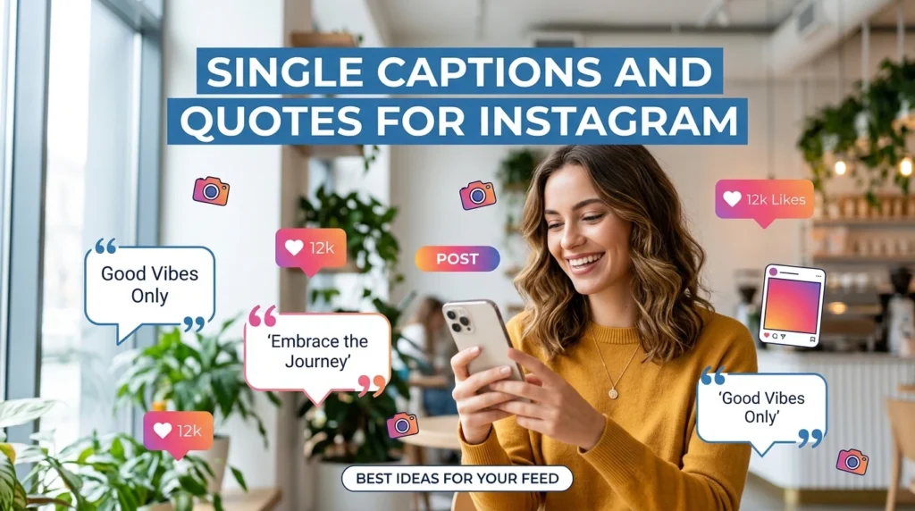 Single Captions And Quotes For Instagram