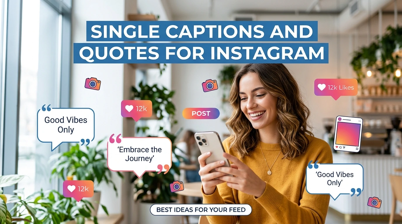 Single Photo Caption 375+ Single Captions And Quotes For Instagram 💖 2026 - OMG Similes