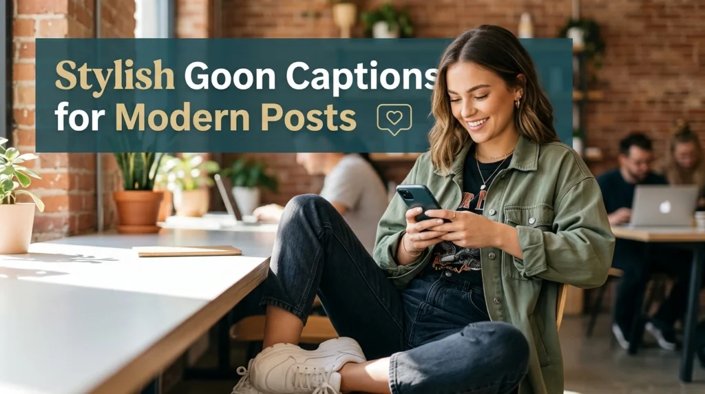 Stylish Goon Captions for Modern Posts