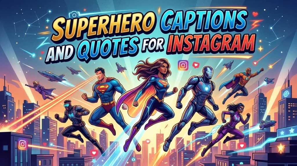 Superhero captions and quotes for Instagram