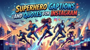 375+ Superhero captions and quotes for Instagram, perfect for every super-powered post.