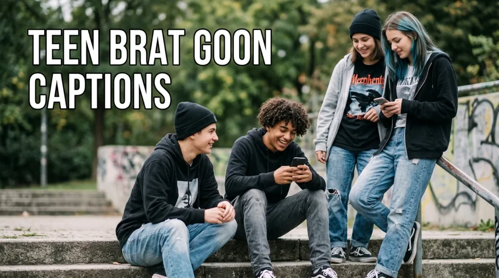 Teen Brat Goon Captions