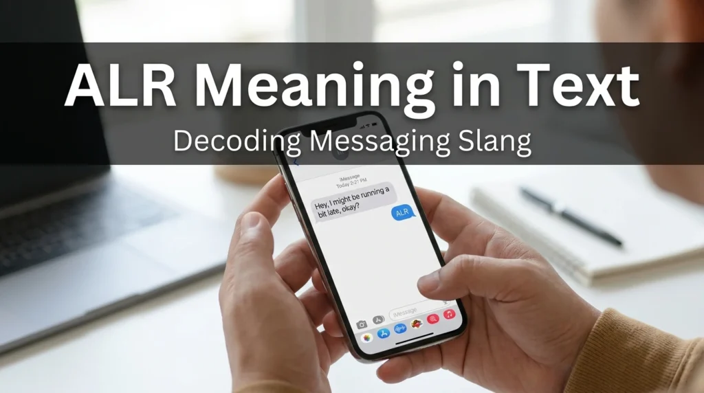 ALR Meaning in Text