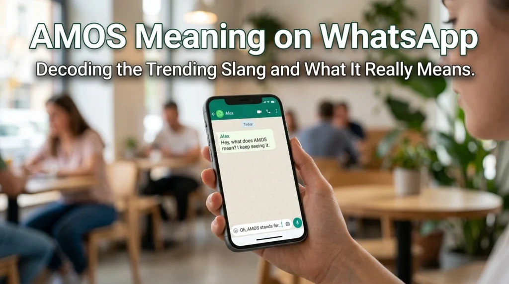 AMOS Meaning on WhatsApp
