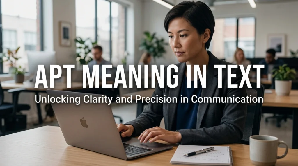Apt Meaning in Text
