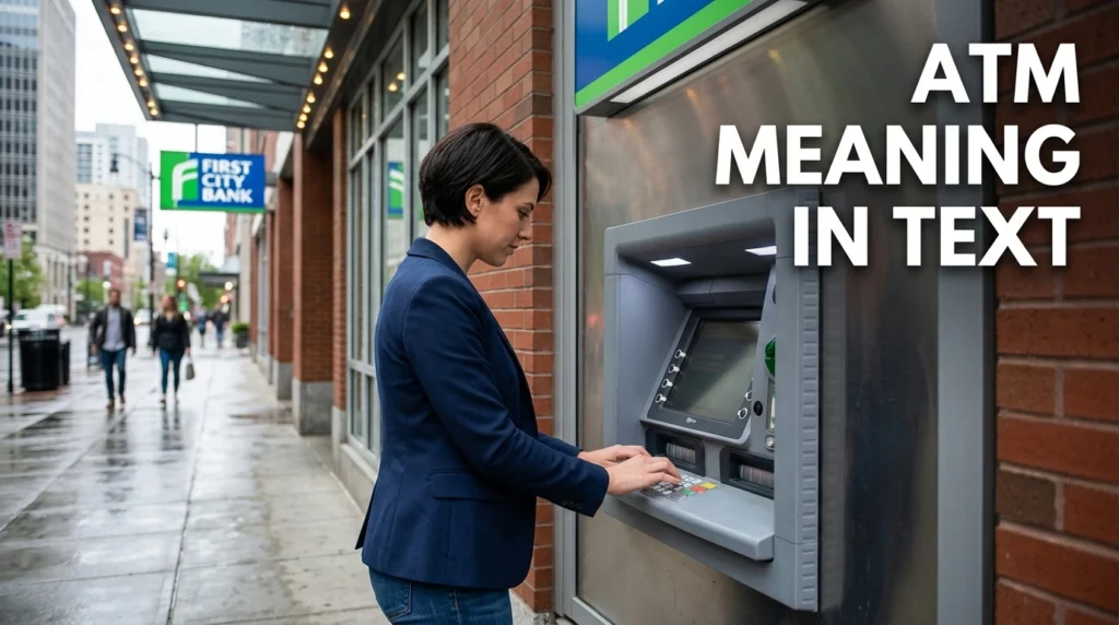 ATM Meaning in Text