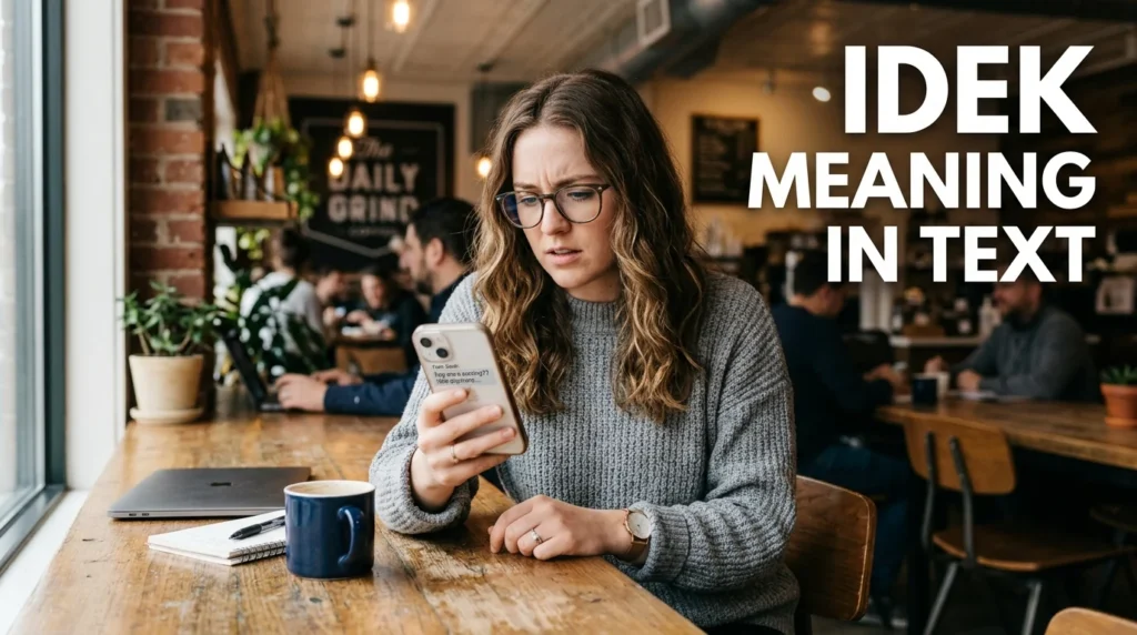 Idek Meaning in Text