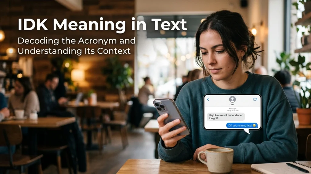 IDK Meaning in Text