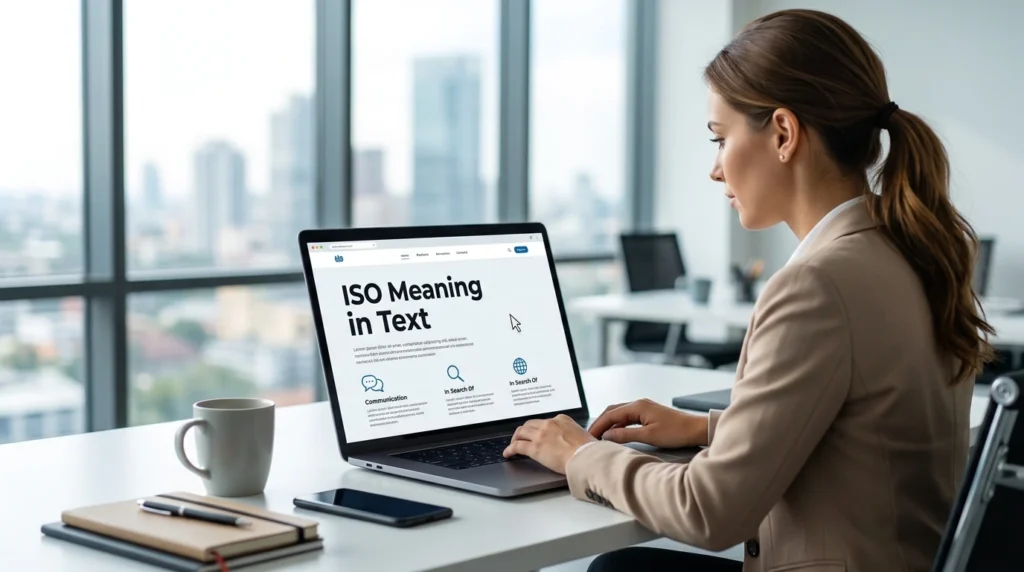 ISO Meaning in Text