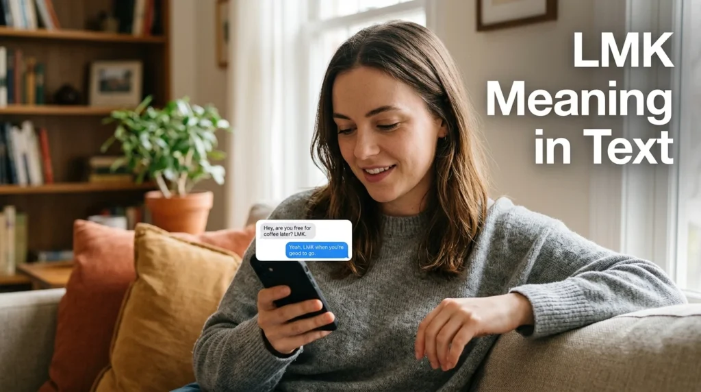 LMK Meaning in Text